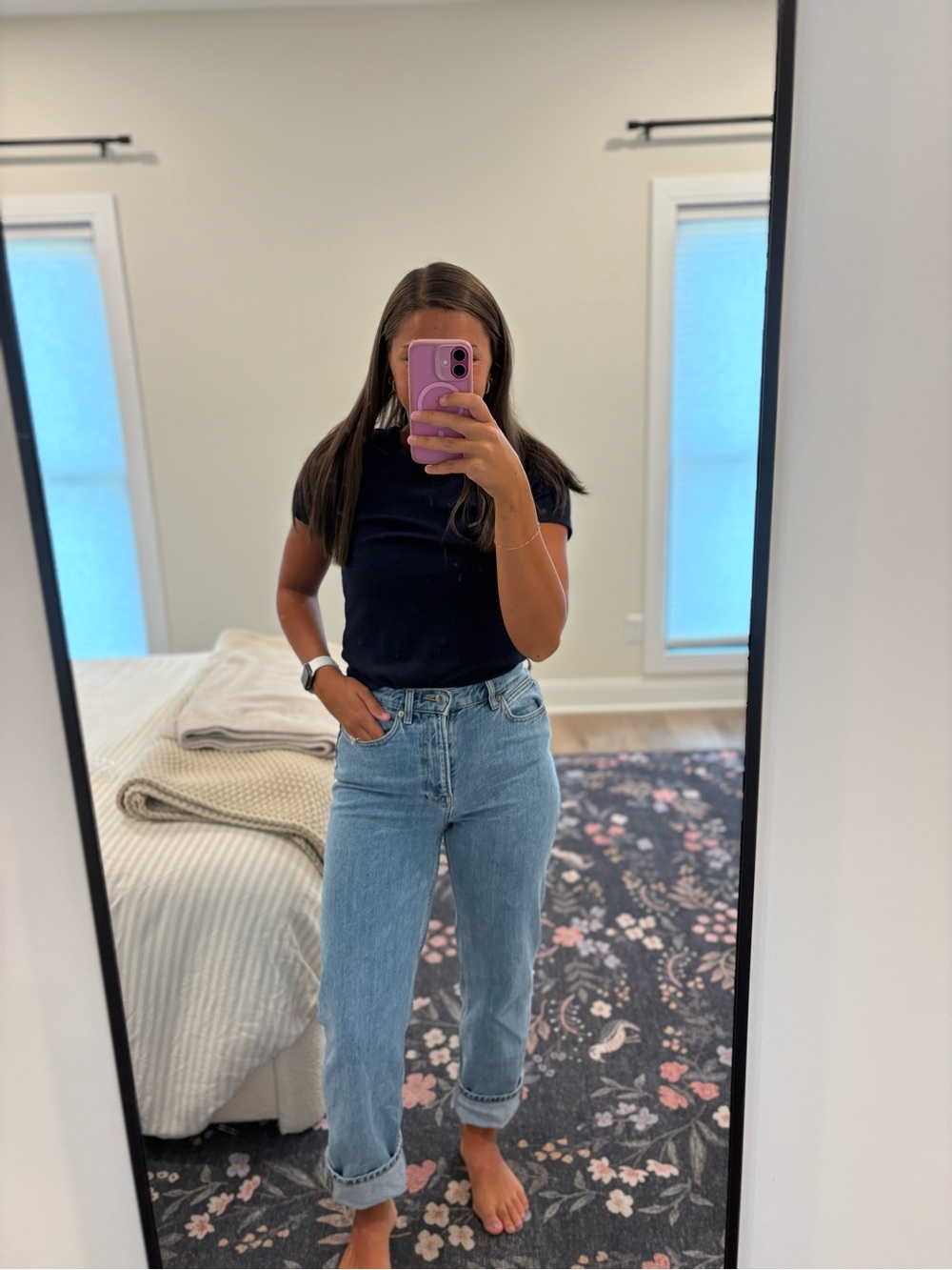 Everlane The Way High Jeans Made With Organic Cotton Size 26 Long